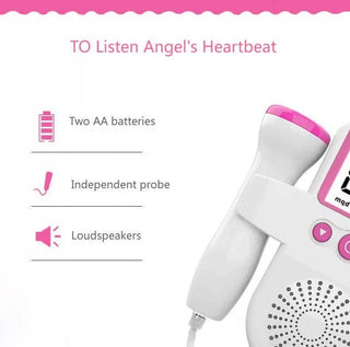 Handheld Fetal Doppler Heartbeat Monitor