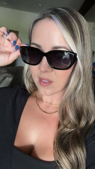 DAX Eyewear | Jade Polarized Cat Eye Sunglasses | Black UV400