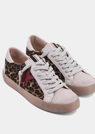 Shu Shop Leopard Print Star Sneakers | Low-Top Fashion Sneakers
