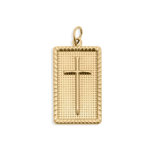 Hey Beautiful Waterproof Tarnish-Free Cross Pendant Charm – Gold Pendant