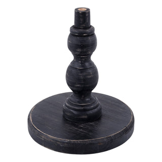 Black wood stand for interchangeable toppers