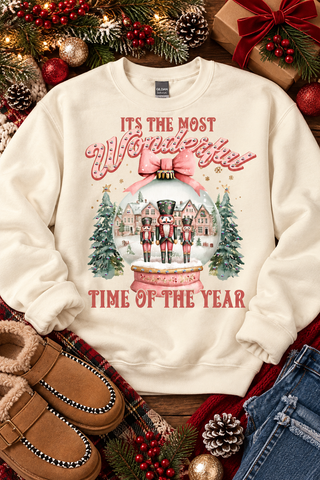 Rhinestone Nutcracker Snow Globe Crewneck Sweatshirt | Christmas Sweatshirt