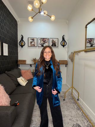 Winter Wonderland Velvet Blazer