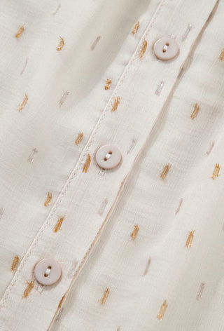 Luke & Estelle Candlelight Metallic Jacquard Blouse