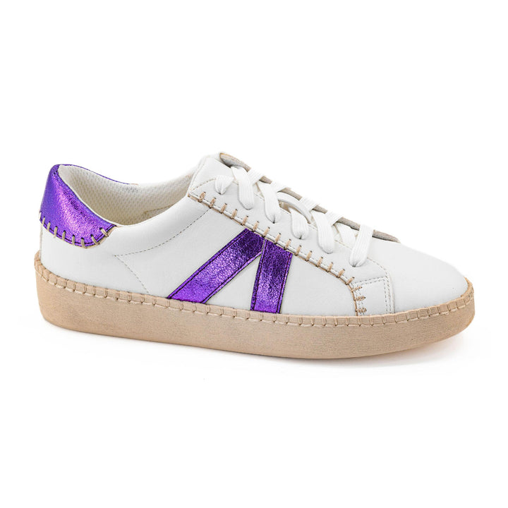 Corkys Friend Zone Sneaker in White & Purple