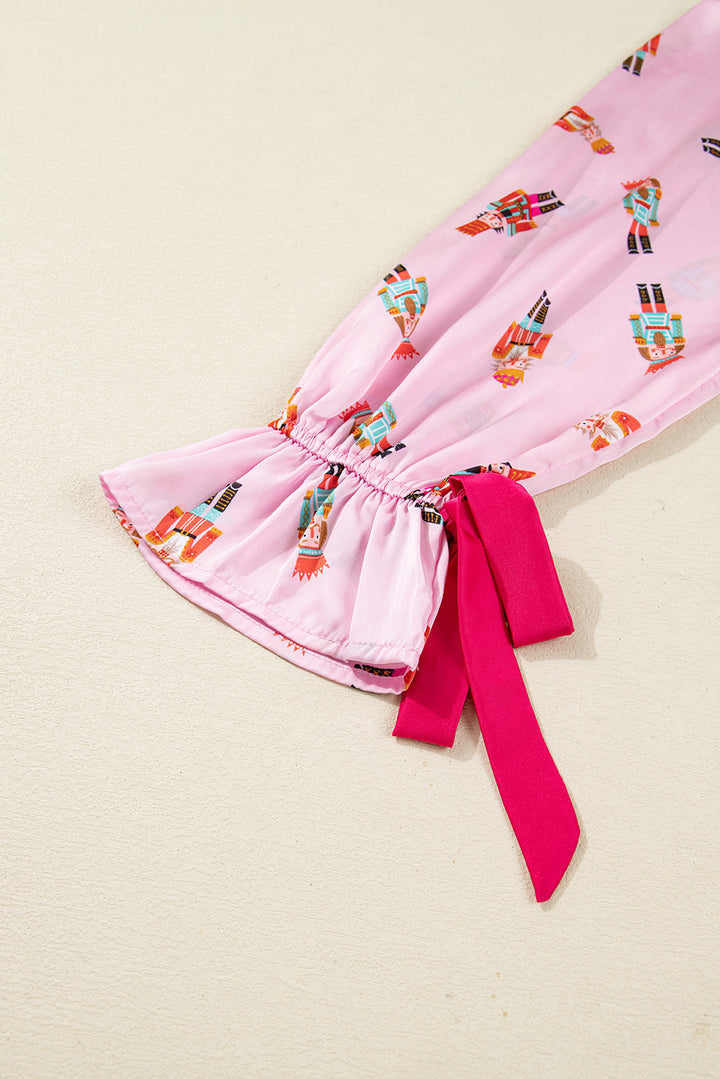 🎀 Luke & Estelle “Nutcracker Dreams Satin Pajama Set” – Holiday Luxe Edition 💕