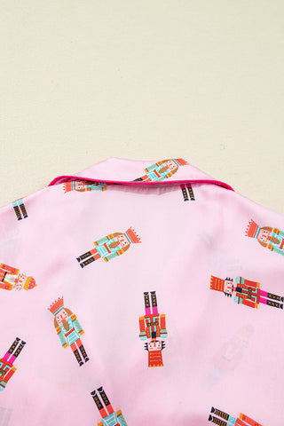 🎀 “Nutcracker Dreams Satin Pajama Set” – Holiday Luxe Edition 💕