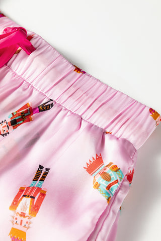 🎀 “Nutcracker Dreams Satin Pajama Set” – Holiday Luxe Edition 💕