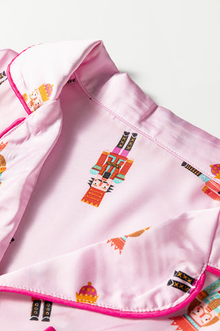 🎀 “Nutcracker Dreams Satin Pajama Set” – Holiday Luxe Edition 💕