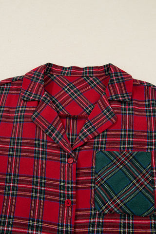 🎄 “Holiday Cheer Plaid PJ Set” – Cozy Up in Boutique Style ❤️💚