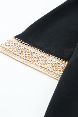 Luke & Estelle Lace Line V-Neck Blouse