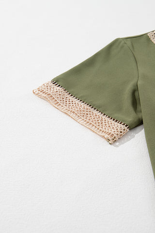Luke & Estelle Lace Line V-Neck Blouse