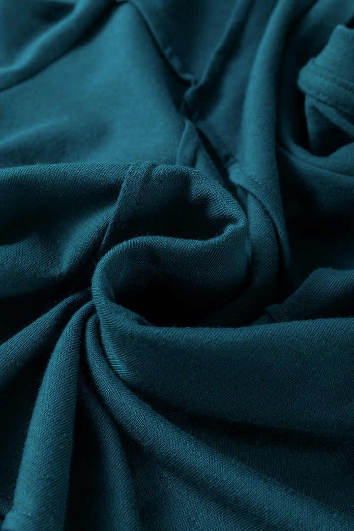 Cross-Current Sculpt Tee – Deep Teal