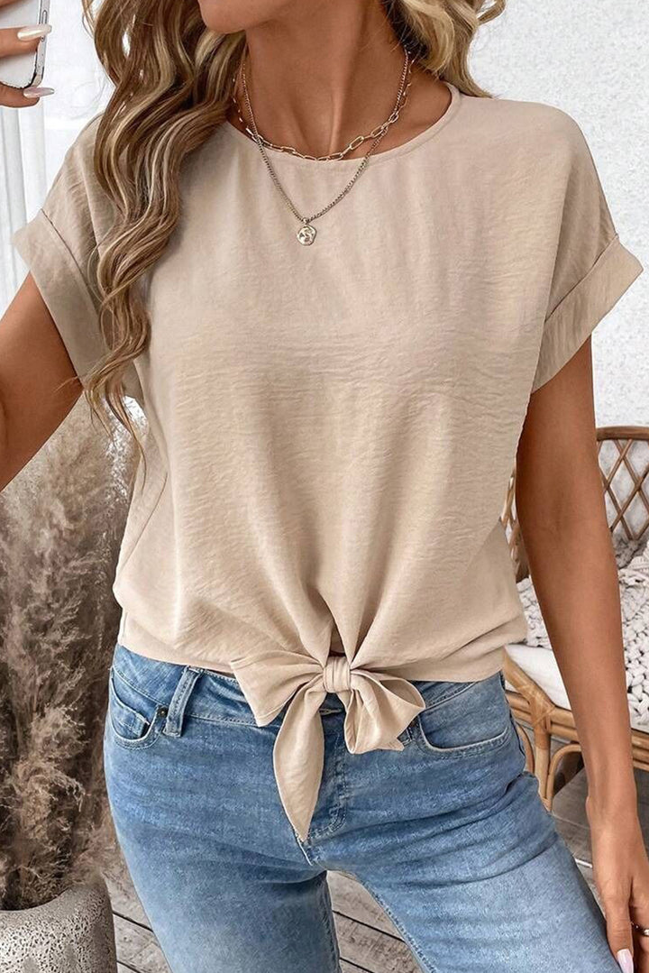 Sands of Style Tie-Front Blouse