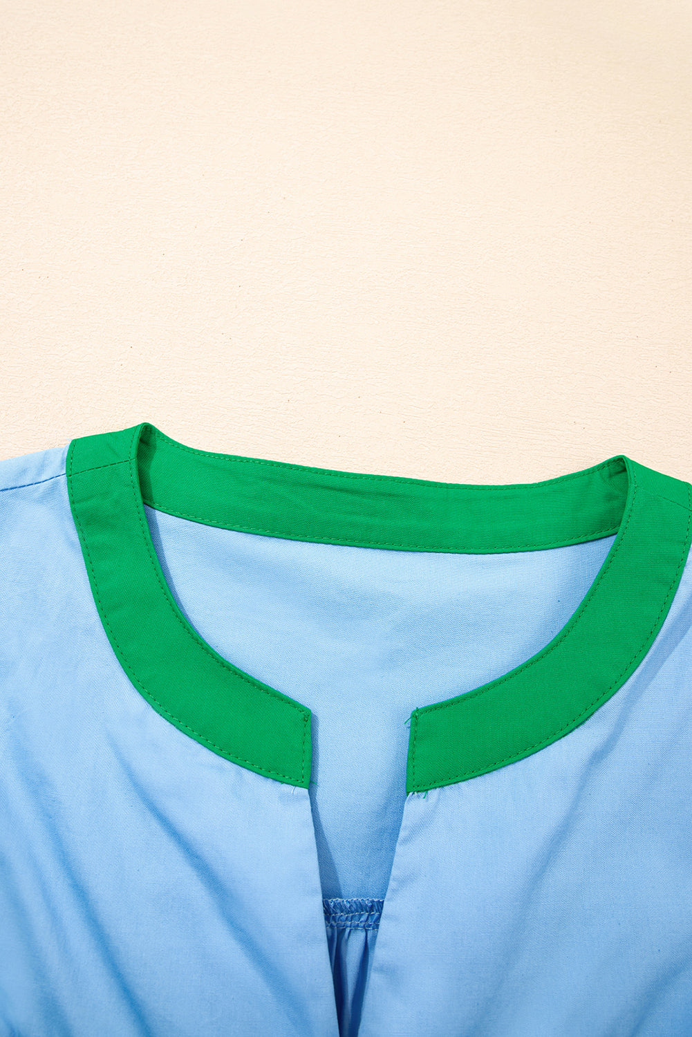 Blue Skies & Green Dreams Ruffle Top