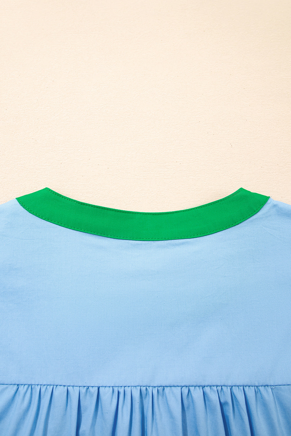 Blue Skies & Green Dreams Ruffle Top