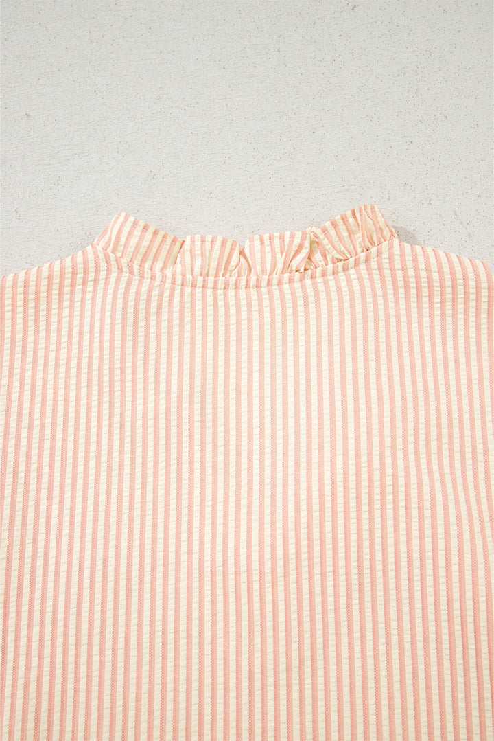 💗 Luke & Estelle “Sweet Peony Pearl Stripe Blouse” 💗