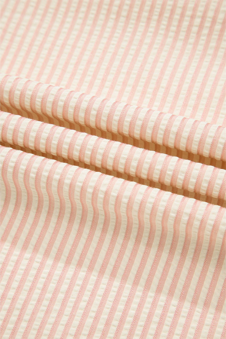 💗 Luke & Estelle “Sweet Peony Pearl Stripe Blouse” 💗