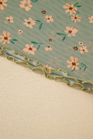 Meadow Muse vintage floral mesh top, additional view 11