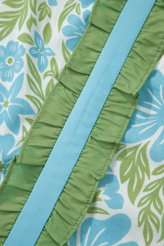Emerald Tide Floral Blouse by Luke & Estelle