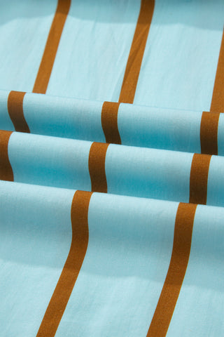 Blue Skies Stripe Ruffle Blouse by Luke & Estelle