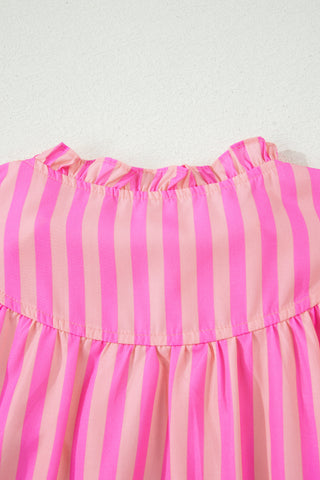 Sunset Stripe Ruffle Blouse by Luke & Estelle