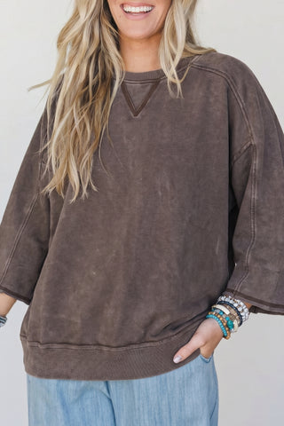 Luke & Estelle Campfire Mineral Wash Cotton Top