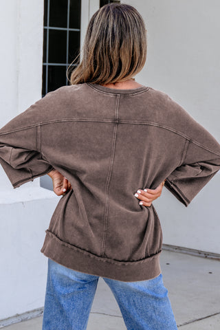 Luke & Estelle Campfire Mineral Wash Cotton Top