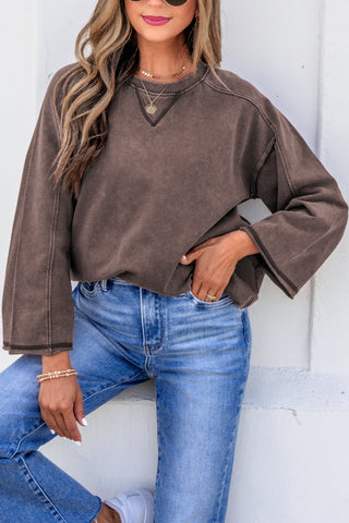 Luke & Estelle Campfire Mineral Wash Cotton Top