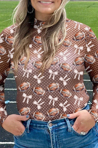 Luke & Estelle Friday Night Lights Football Mesh Top