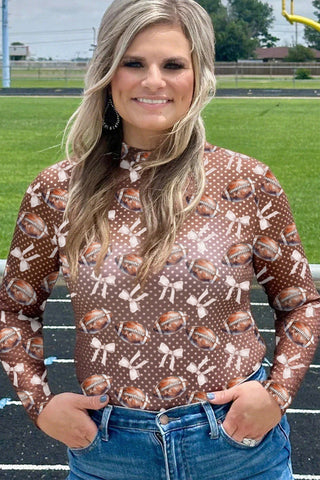 Luke & Estelle Friday Night Lights Football Mesh Top