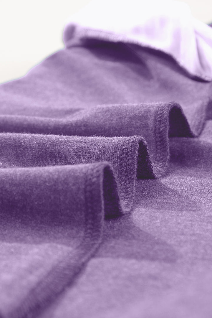 Lavender Lane Raglan — Stripe & Lace Sleeve Top