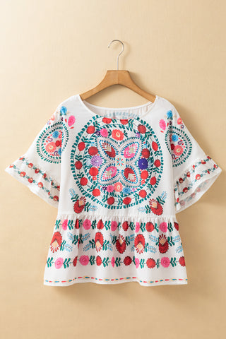 Bloom Fiesta Peplum Top 🌸