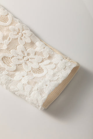 ✨ Luke & Estelle – Lace Embrace Mock Neck Top ✨