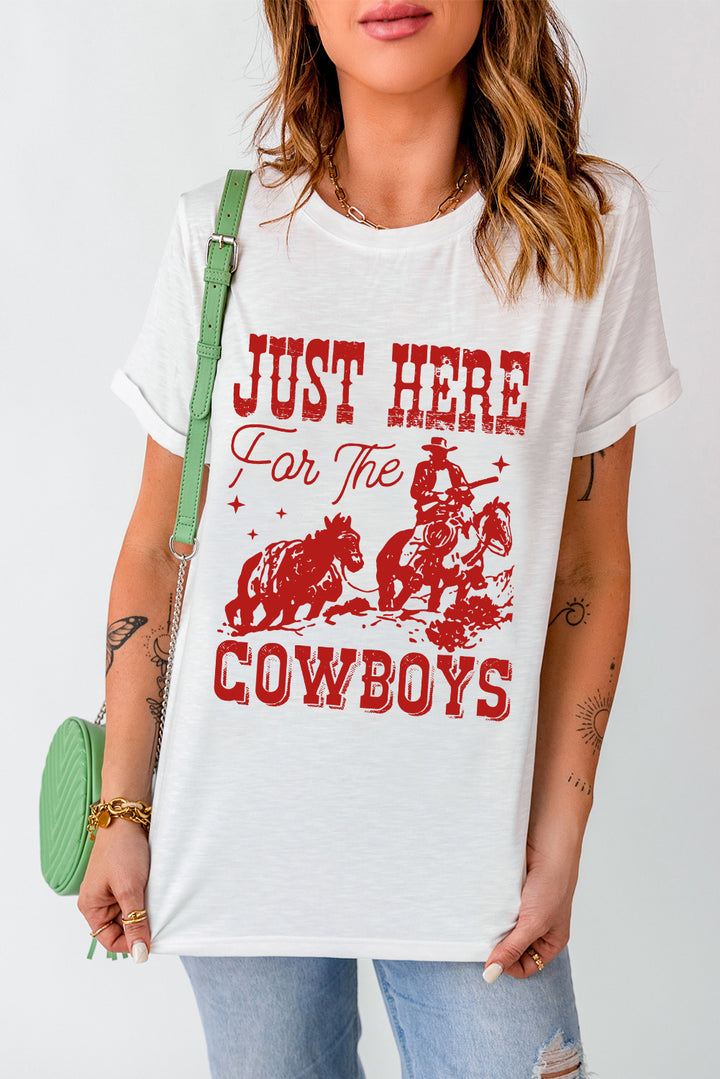 Just Here For The Cowboys – Vintage Rodeo Tee 🤠❤️