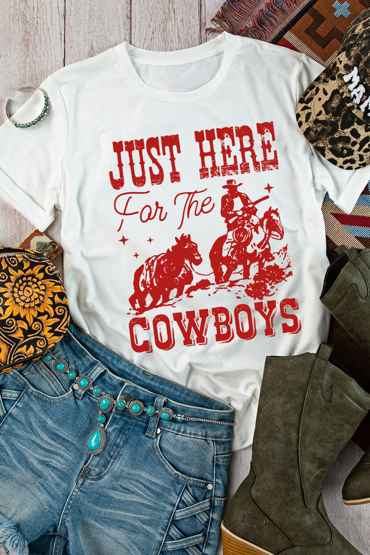 Just Here For The Cowboys – Vintage Rodeo Tee 🤠❤️
