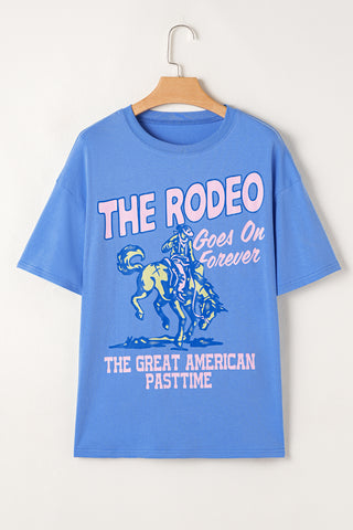 Rodeo Forever Vintage Graphic Tee (Blue)