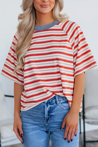 Sunset Stroll Striped Tee