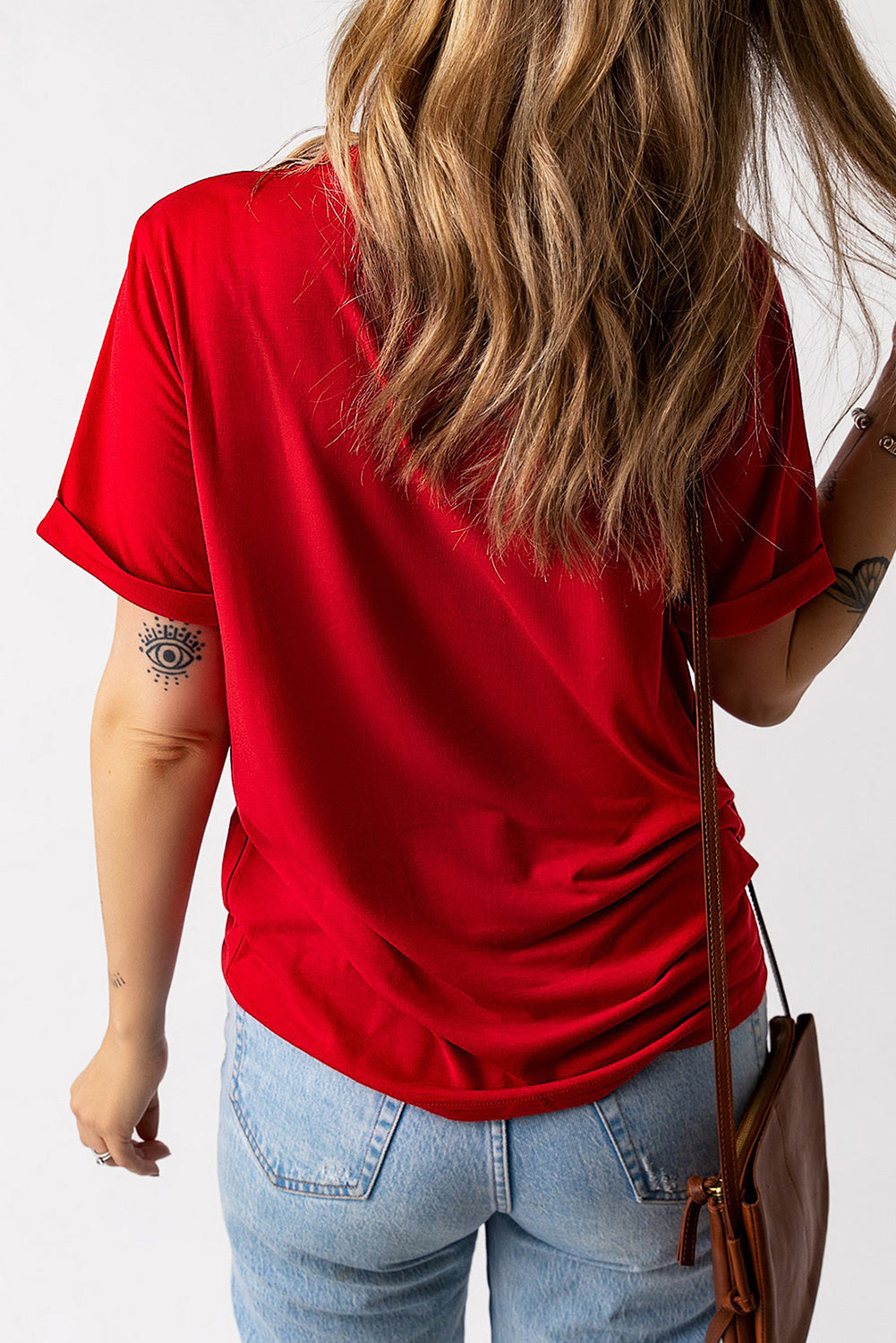 Wildflower MAMA Graphic Tee — Red (Cowprint • Leopard • Daisies)