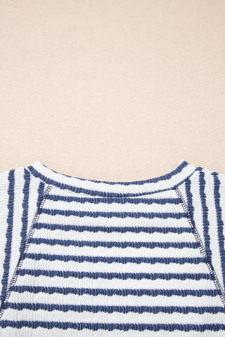 Harbor Breeze Textured Stripe Top by Luke & Estelle