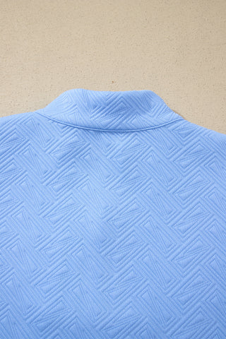 Luke & Estelle Regatta Stripe Textured Puff Sleeve Top