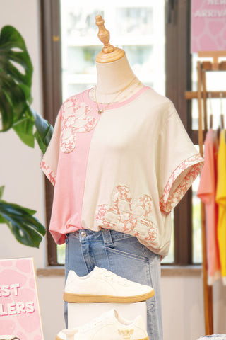 Sweet Magnolia Floral Tee by Luke & Estelle