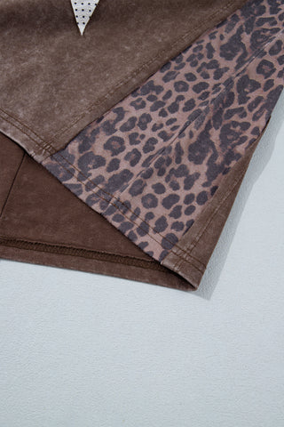 Luke & Estelle Wild Star Mineral-Wash Leopard Tee