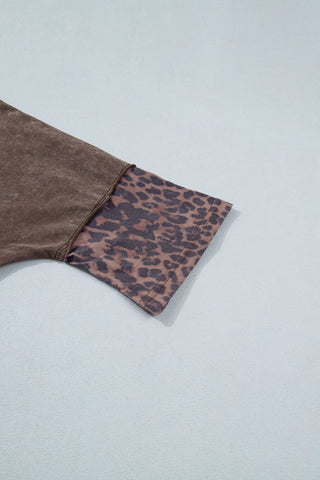 Luke & Estelle Wild Star Mineral-Wash Leopard Tee