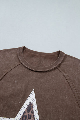 Luke & Estelle Wild Star Mineral-Wash Leopard Tee