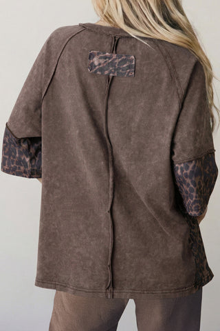 Luke & Estelle Wild Star Mineral-Wash Leopard Tee