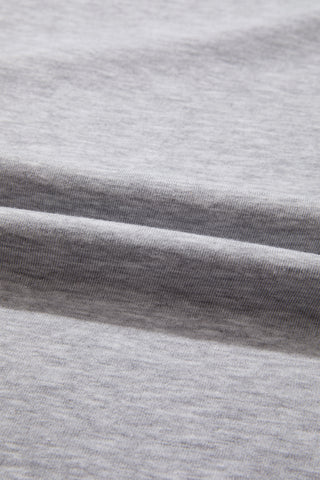 Luke & Estelle Sporty Stripe Raw-Edge Oversized Tee