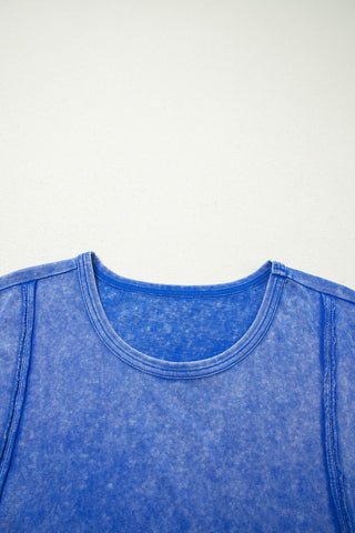 Luke & Estelle Blue Skies Eyelet Sleeve Top