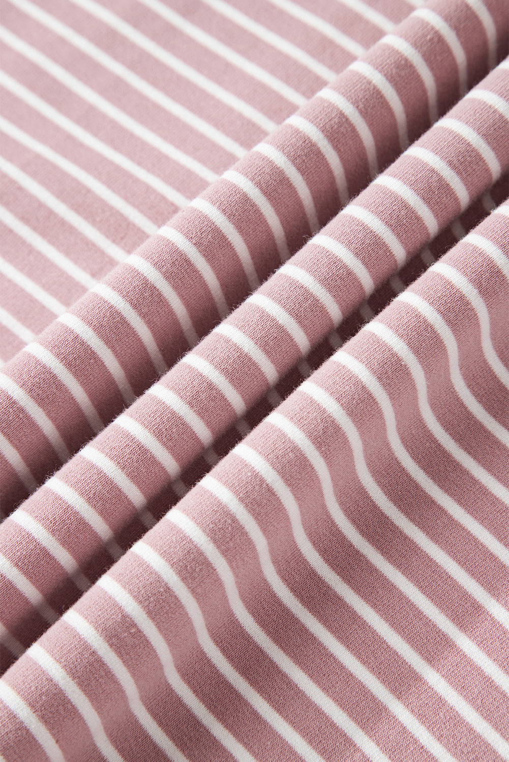 Sweet Stripe Oversize Hoodie — Blush