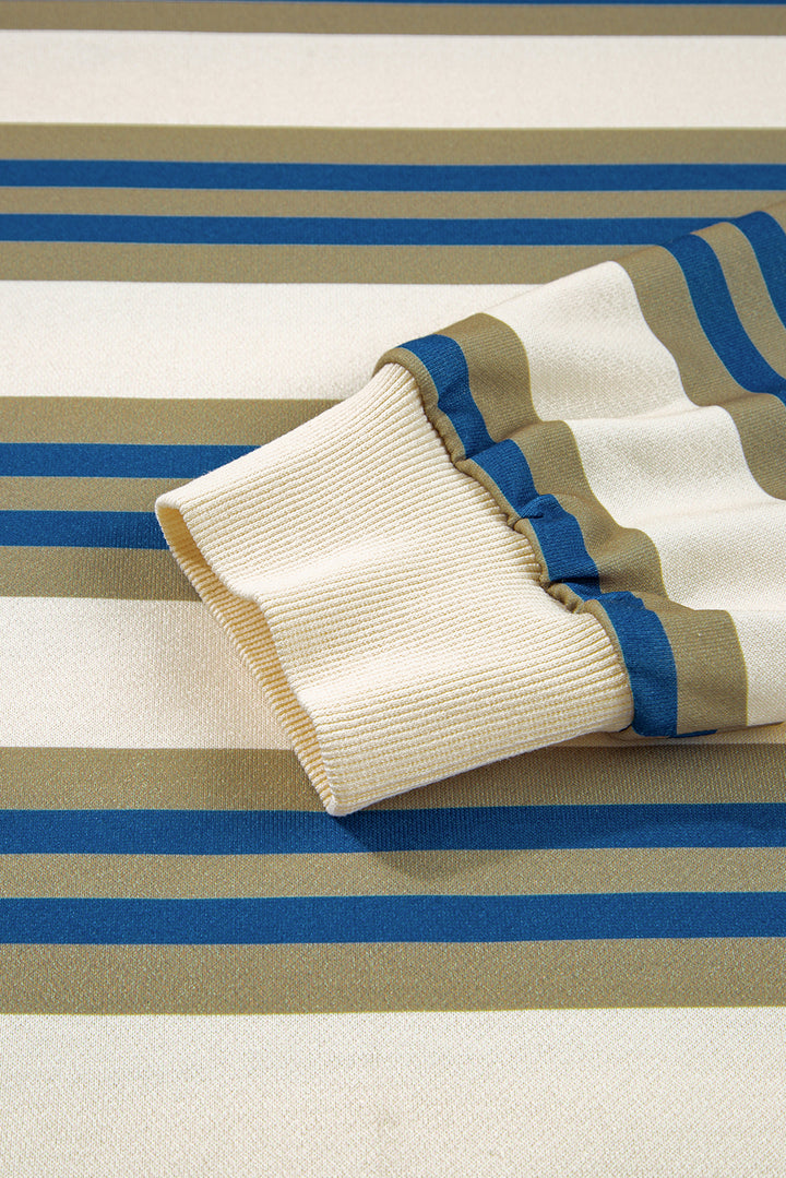 Weekend Vibes Striped Pullover